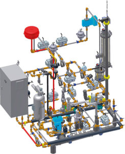 Hydrauliksystem des Prüfstandes